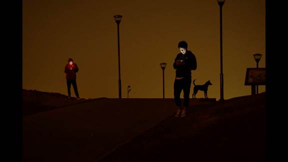 說明: Macintosh HD:Users:chendong:Desktop:張乾琦 工作坊:工作坊:官方作品:中文圖說:不存在的戰(zhàn)爭:1. 張乾琦，“不存在的戰(zhàn)爭”視頻截圖，2017.jpg